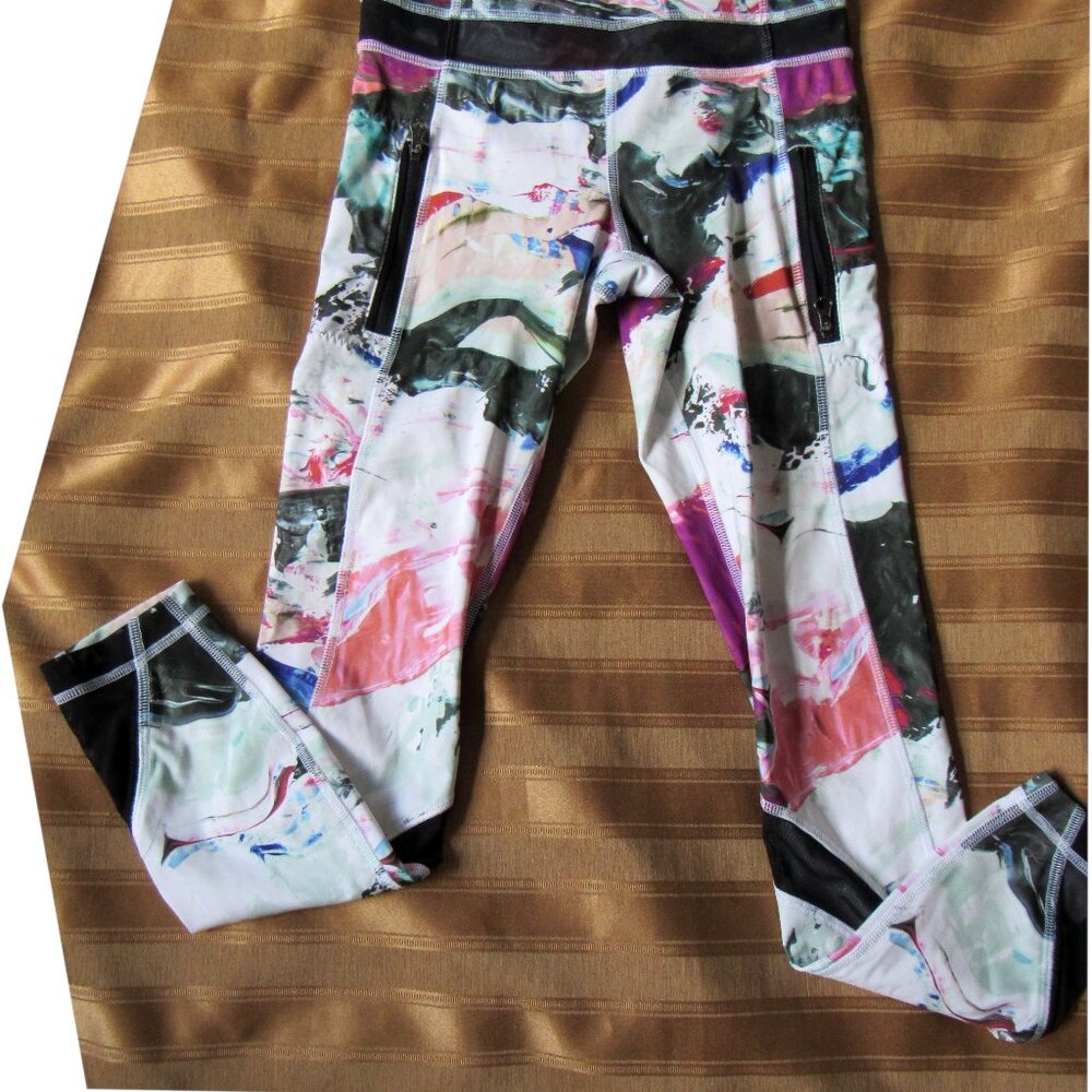 Lululemon Leggings,sz 2, Multicolor, inseam 25 in, waist 22in